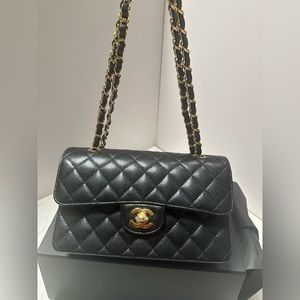 Chanel Quilted Caviar Small Double Flap with GHW
